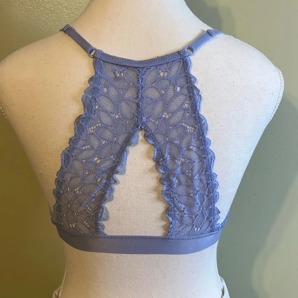 Aerie lace lavender keyhole back racerback bralette - Picture 3 of 11